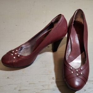 Blondo Burgundy Leather Shoes Size 5 1/2